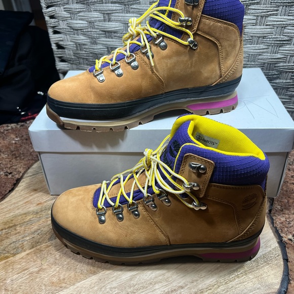 Timberland Women's Beige Euro Hiker Waterproof Boots 14 - Picture 2 of 10